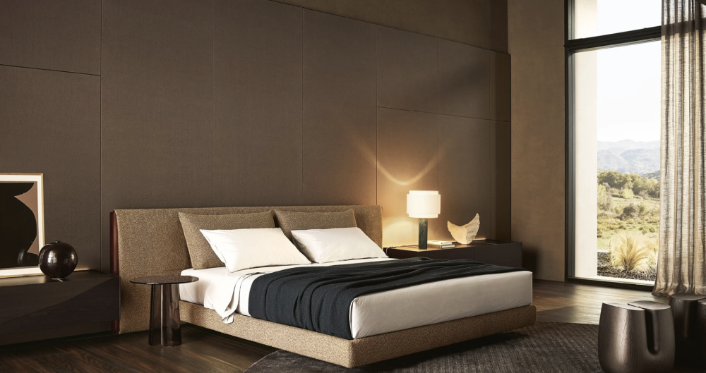 Poliform architectural Surface with Yume bed