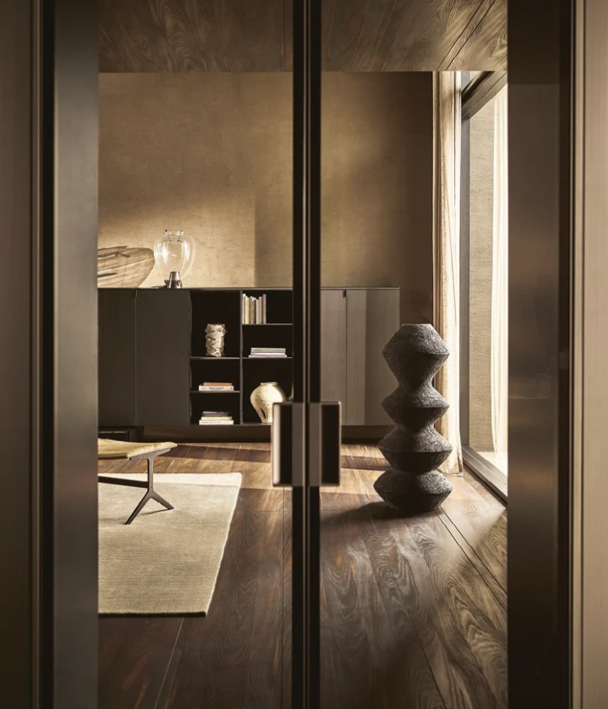 Poliform Code system and Pivot doors